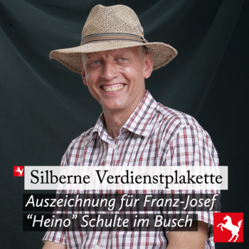 Silberne Verdienstplakette für Franz-Josef Schulte im Busch