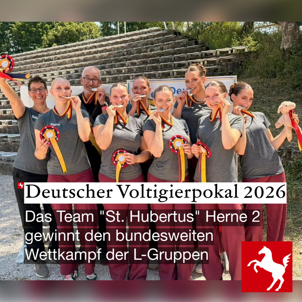 Herne 2 gewinnt den Deutschen Voltigierpokal 2026