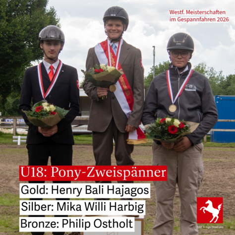 Westfälische Jugendmeisterschaft (U18) Pony-Zweispänner Westfälische Jugendmeisterschaft (U18) Pony-Zweispänner