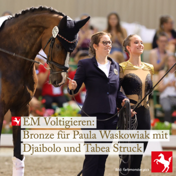EM Voltigieren: Bronze für Paula Waskowiak
