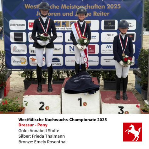 2025: Nachwuchs-Championat Pony-Dressur