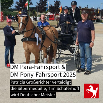 DM Para- und Ponyfahrsport 2025: Gold und Silber für Westfalen