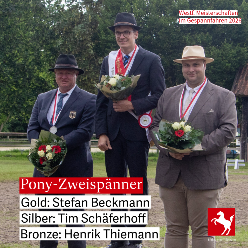 Westfälische Meisterschaften Fahren 2026: Pony-Zweispänner