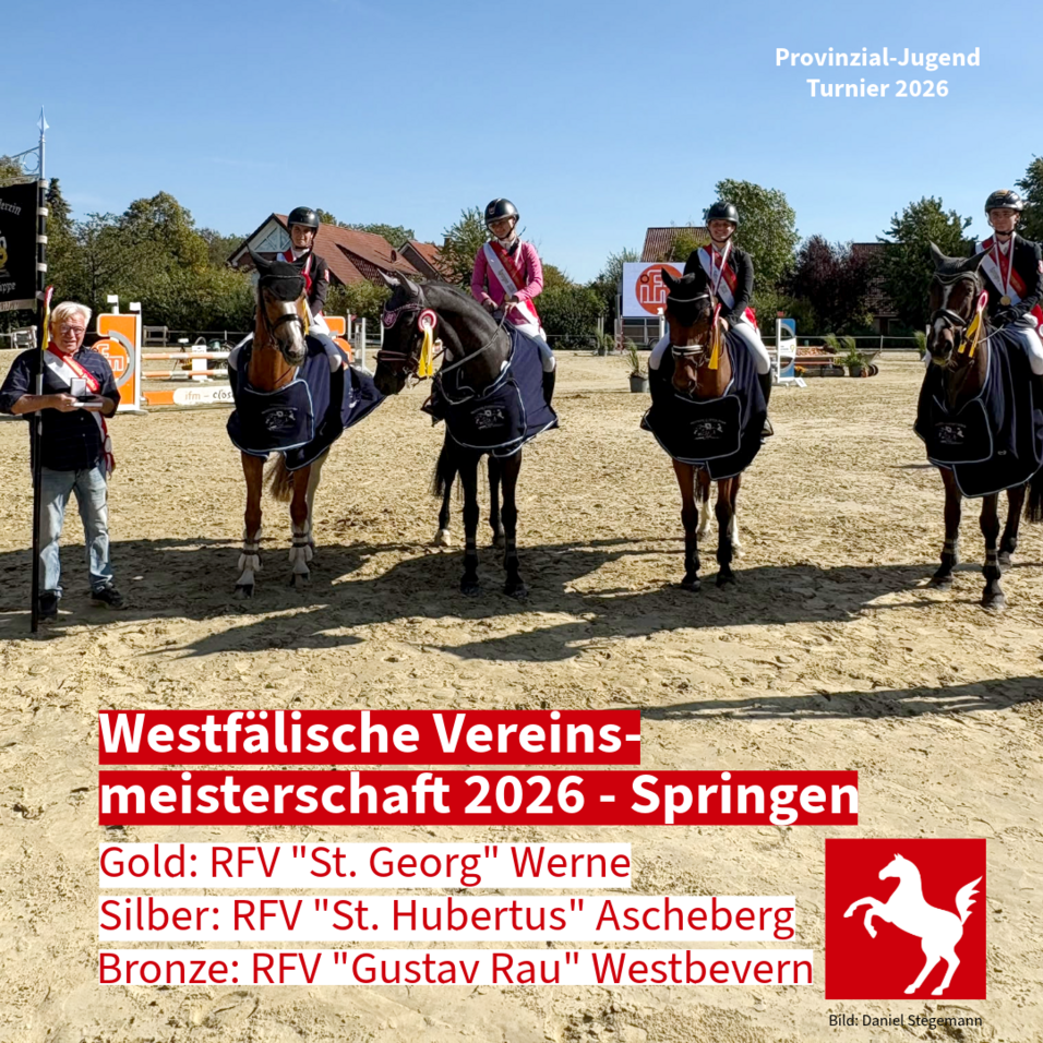 Werne gewinnt die Westfälische Vereinsmeisterschaft Springen 2026 Werne gewinnt die Westfälische Vereinsmeisterschaft Springen 2026